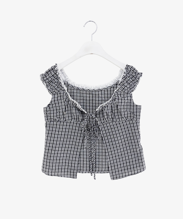 【❤️MADE】【SET】レースキャミソール+フリルブラウス